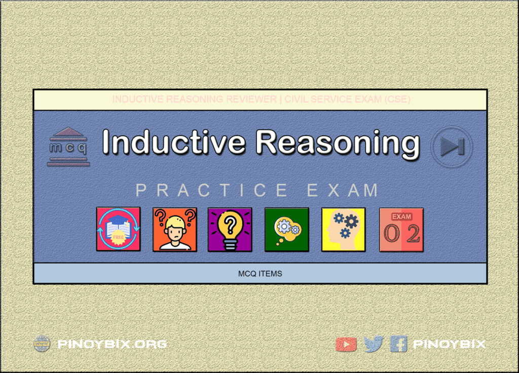 MCQ in Inductive Reasoning Part 2 | Civil Service Exam (CSE)