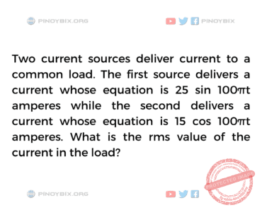 Solution: What is the rms value of the current in the load? Solution: What is the rms value of the current in the load?