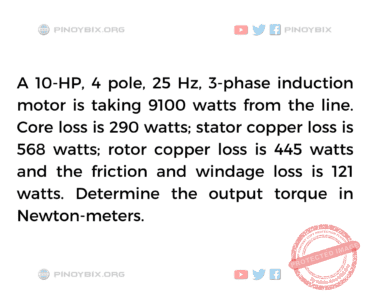 Solution: Determine the output torque in Newton-meters