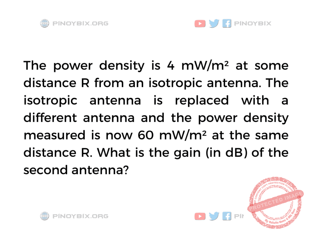 Solution: What is the gain (in dB) of the second antenna? 