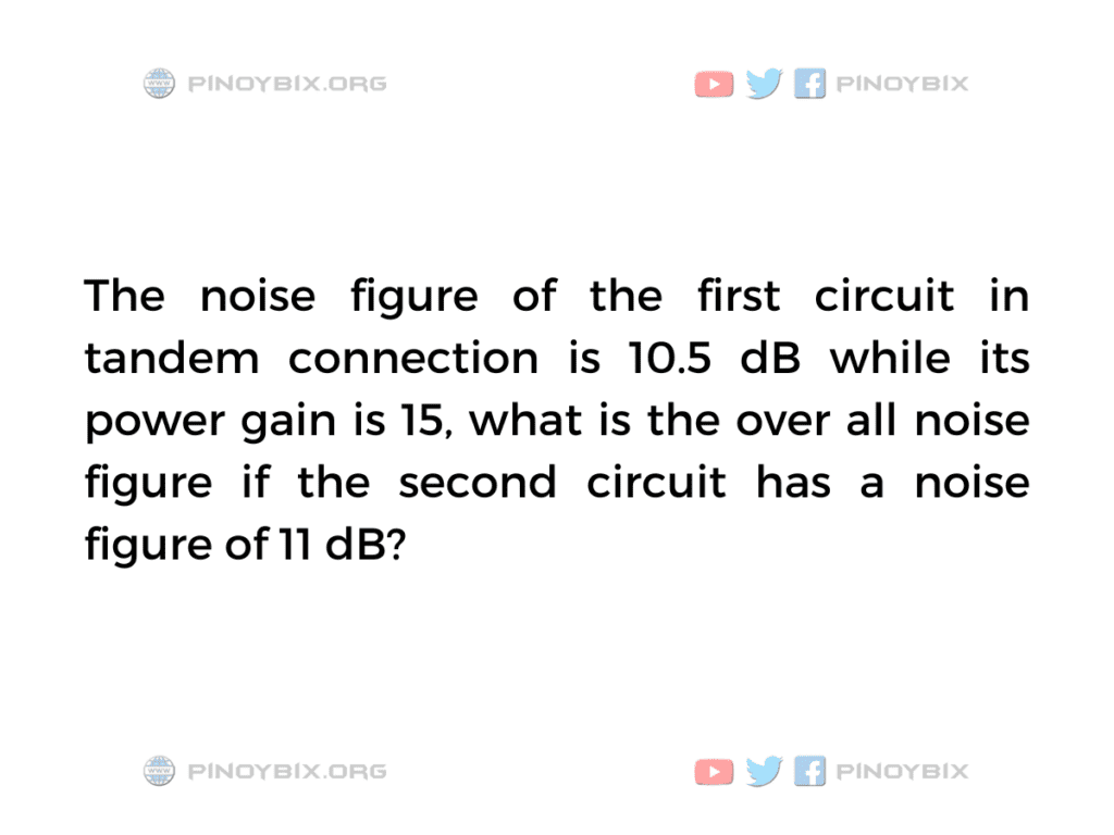 Solution: What is the over all noise figure