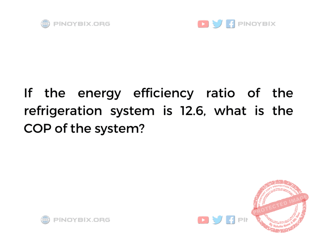 Solution: What is the COP of the system?
