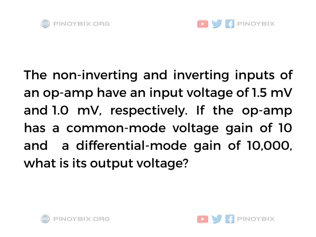 Solution: What is its output voltage?