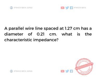 Solution: What is the characteristic impedance? Solution: What is the characteristic impedance?