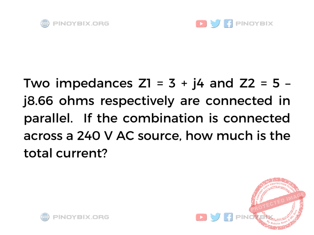 Solution: How much is the total current?