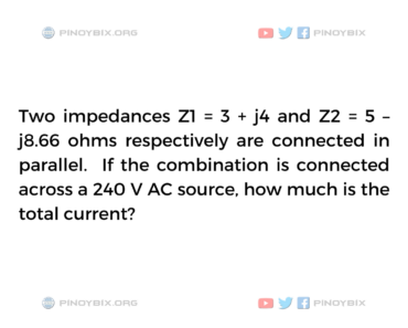 Solution: How much is the total current?