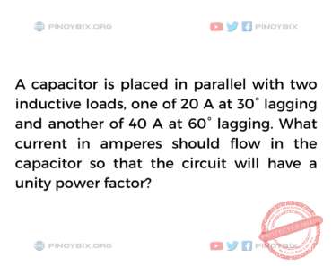 Solution: What current in amperes should flow in the capacitor Solution: What current in amperes should flow in the capacitor