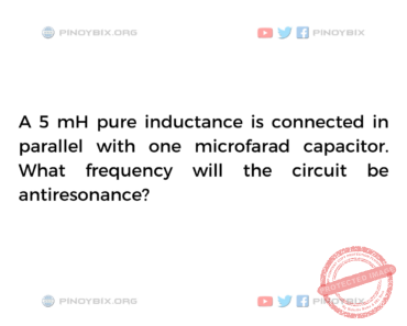 Solution: What frequency will the circuit be antiresonance? Solution: What frequency will the circuit be antiresonance?