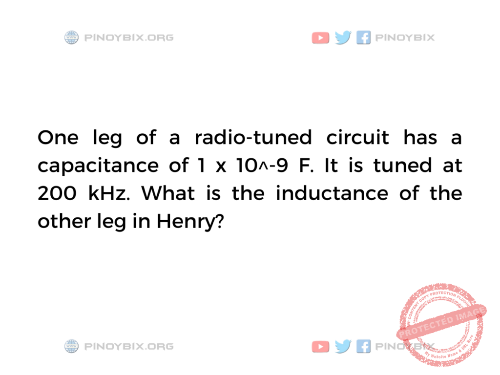 Solution: What is the inductance of the other leg in Henry?