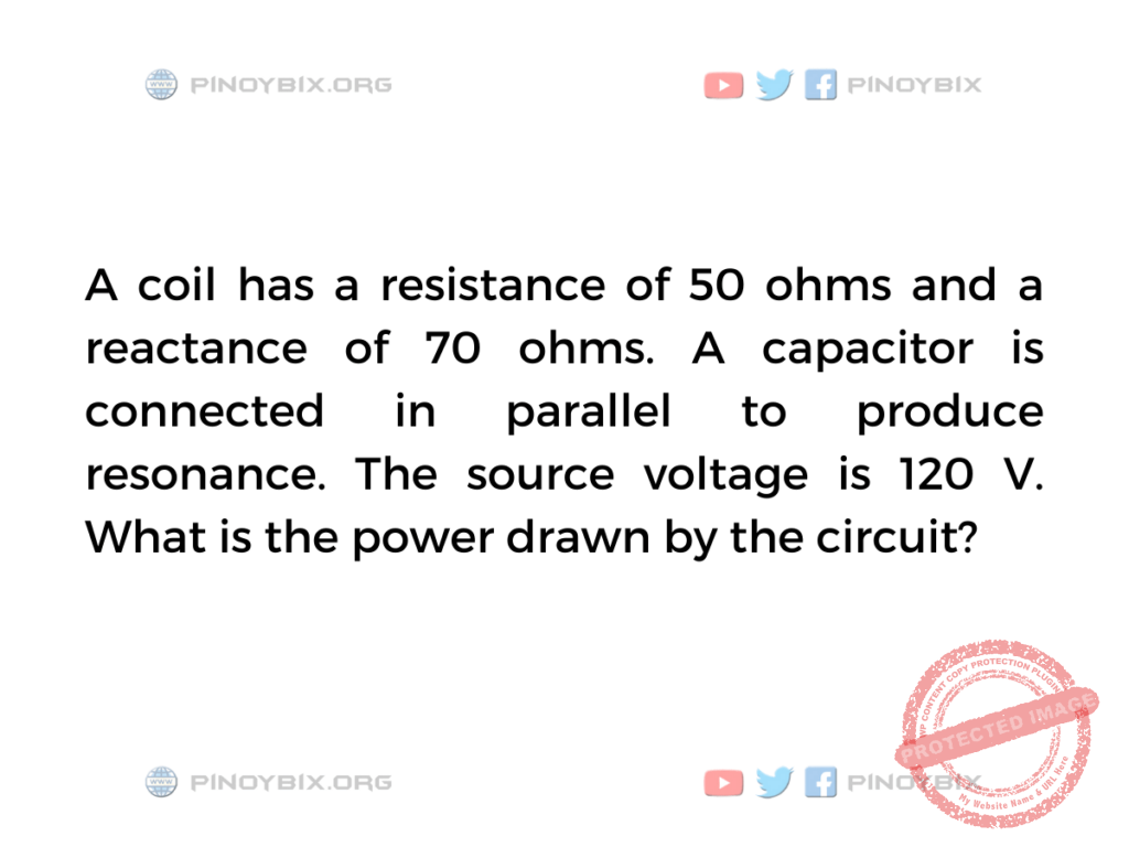 What is the power drawn by the circuit