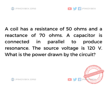 Solution: What is the power drawn by the circuit? Solution: What is the power drawn by the circuit?