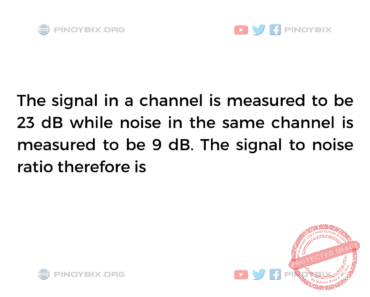 Solution: The signal to noise ratio therefore is Solution: The signal to noise ratio therefore is
