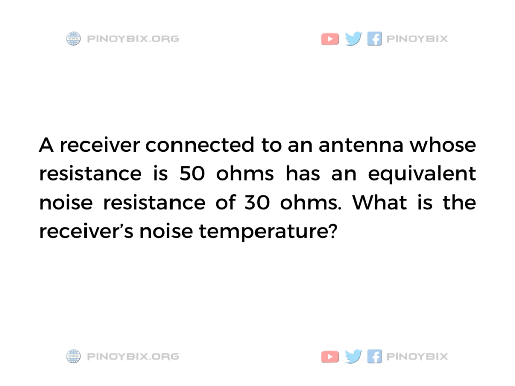 Solution: What is the receiver’s noise temperature?