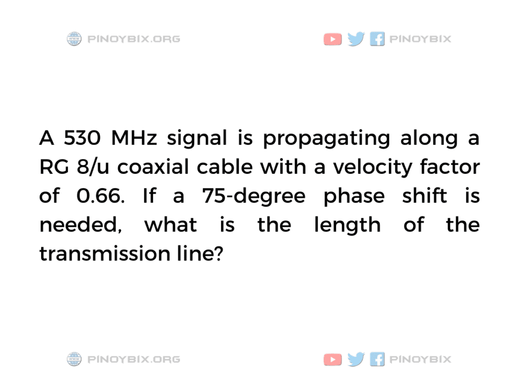 Solution: What is the length of the transmission line?