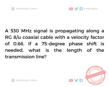 Solution: What is the length of the transmission line? Solution: What is the length of the transmission line?