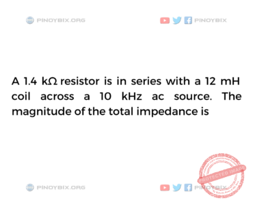 Solution: The magnitude of the total impedance is