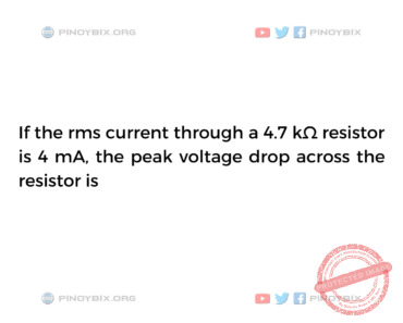 Solution: The peak voltage drop across the resistor is Solution: The peak voltage drop across the resistor is