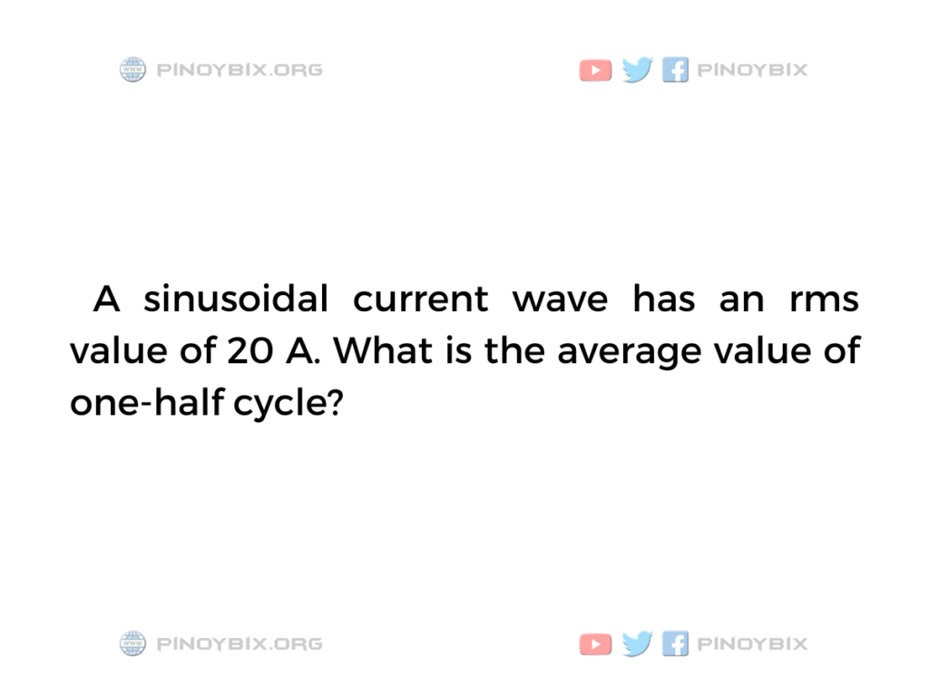 Solution: What is the average value of one-half cycle?