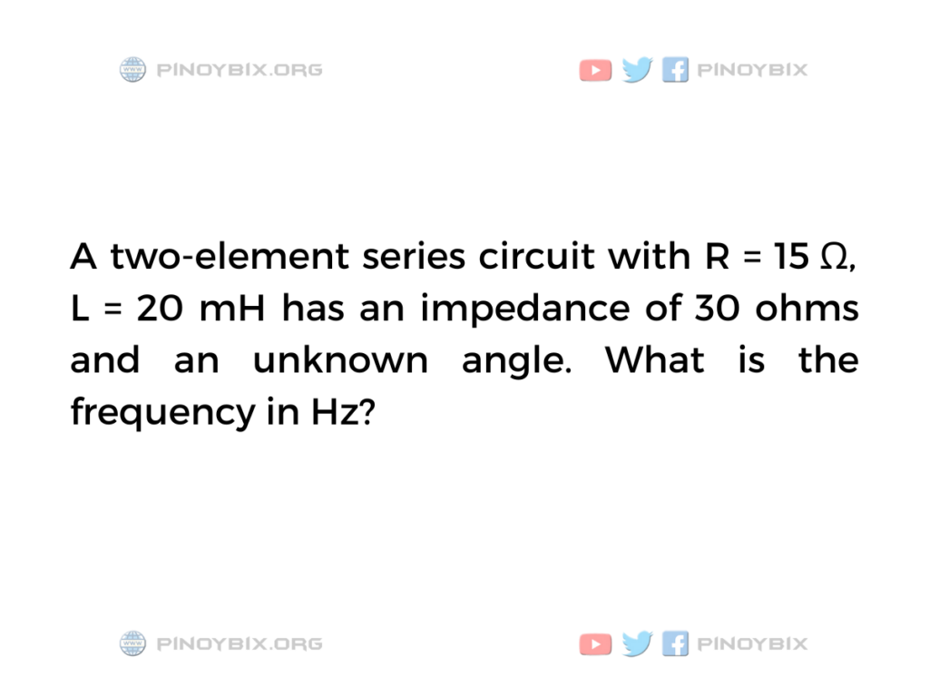 Solution: What is the frequency in Hz?