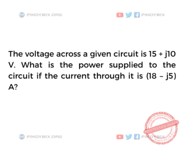 Solution: What is the power supplied to the circuit Solution: What is the power supplied to the circuit