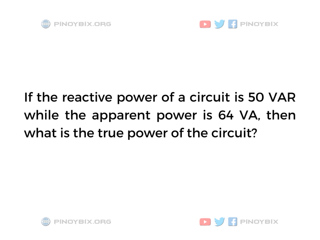 Solution: What is the true power of the circuit?