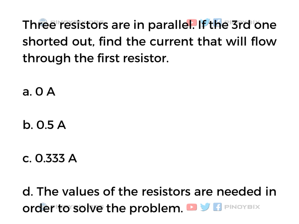 Solution: Find the current that will flow through the first resistor
