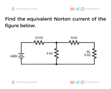 Solution: Find the equivalent Norton current