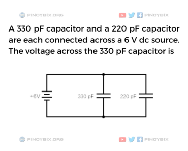 Solution: The voltage across the 330 pF capacitor is