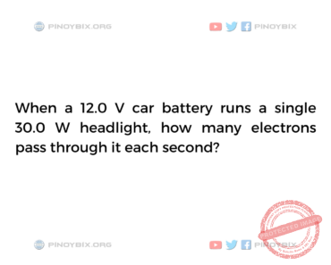 Solution: How many electrons pass through it each second?