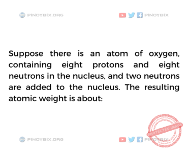 Solution: The resulting atomic weight is about