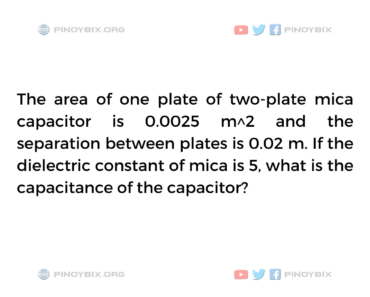 Solution: What is the capacitance of the capacitor?