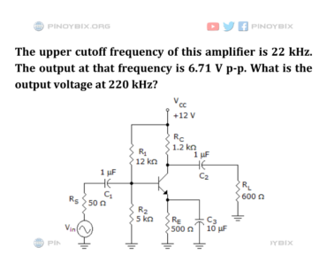 Solution: What is the output voltage at 220 kHz?