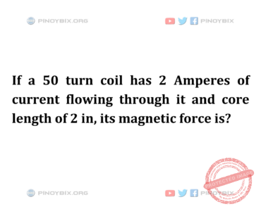 Solution: its magnetic force is? Solution: its magnetic force is?