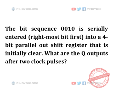 Solution: What are the Q outputs after two clock pulses?