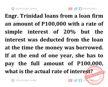 Solution: What is the actual rate of interest? Solution: What is the actual rate of interest?