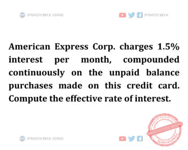Solution: Compute the effective rate of interest Solution: Compute the effective rate of interest