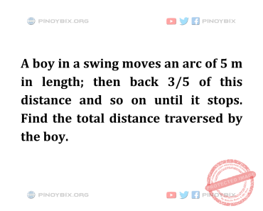 Solution: Find the total distance traversed by the boy Solution: Find the total distance traversed by the boy