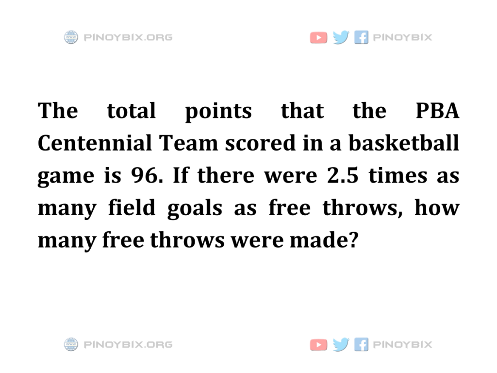 Solution: How many free throws were made?