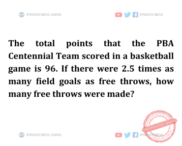 Solution: How many free throws were made?