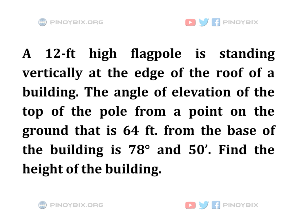 Solution: Find the height of the building