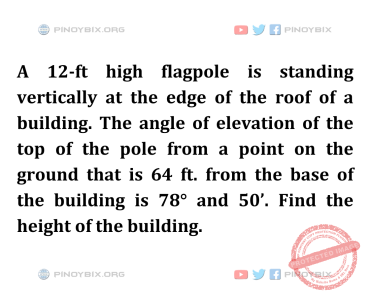 Solution: Find the height of the building