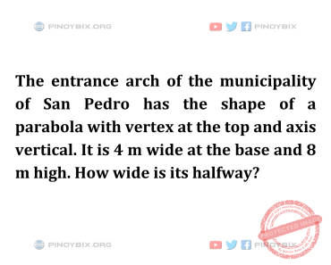 Solution: How wide is its halfway?