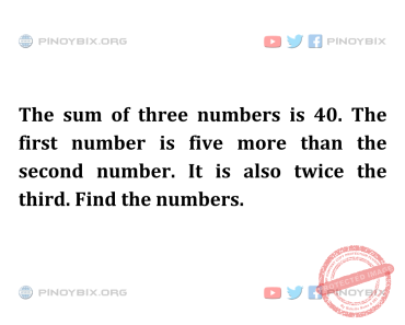 Solution: Find the numbers