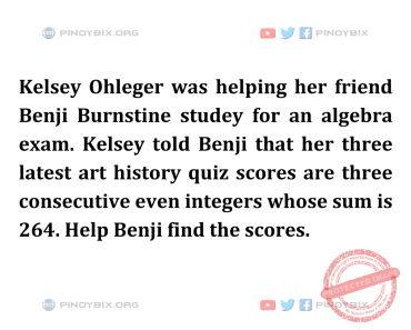 Solution: Help Benji find the scores