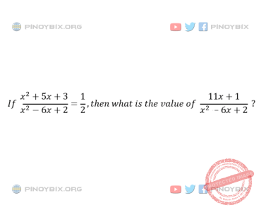 Solution: then what is the value of (11x + 1)/(x^2 - 6x + 2)?