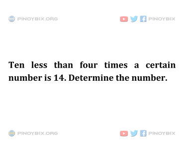 Solution: Determine the number
