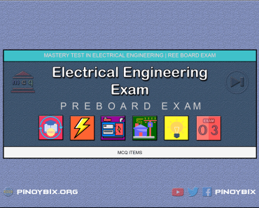 Electrical Engineering Mastery Test 3 | REE Pre-Board Exam Electrical Engineering Mastery Test 3 | REE Pre-Board Exam