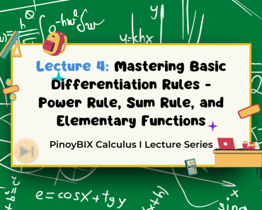 Lecture 4: Mastering Basic Differentiation Rules - Power Rule, Sum Rule, and Elementary Functions
