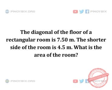 Solution: What is the area of the room?