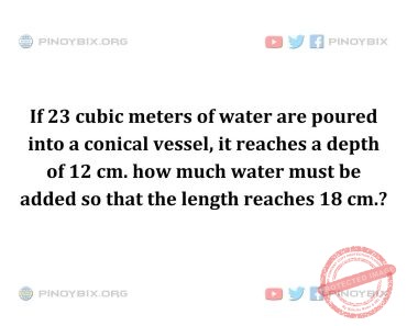 Solution: How much water must be added so that the length reaches 18 cm.? Solution: How much water must be added so that the length reaches 18 cm.?